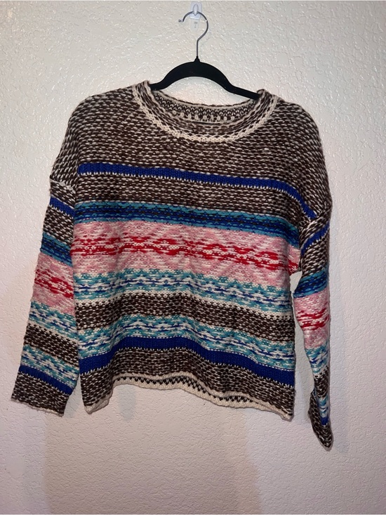 Fashion Nova Sweaters - NWT Fashion Nova Multicolor Striped Crewneck Sweater
